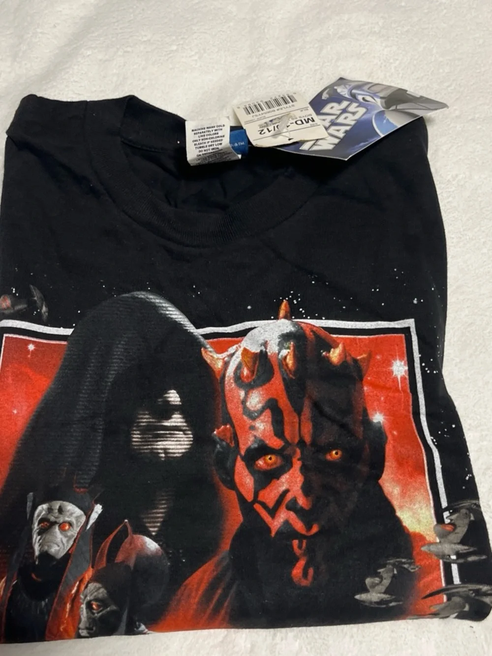 Star Wars Black Tee with Red and White Graphic